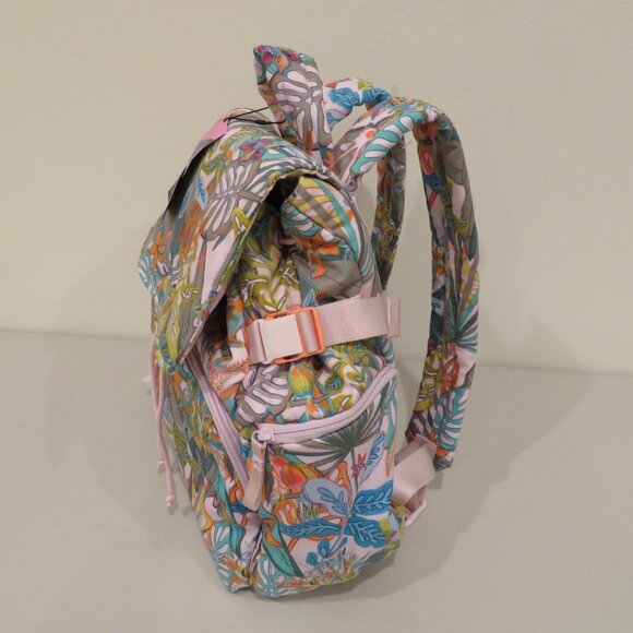 Women Backpack Cotton Roomy Lightweight Rain Forest Canopy Pastel Vera Bradley main image 7